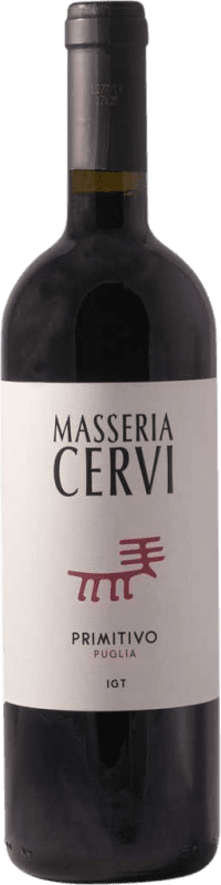Бесплатная доставка | Красное вино Masseria Cervi I.G.T. Puglia Апулия Италия Primitivo — Примитиво, Nebbiolo — Неббиоло 75 cl