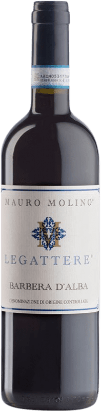 Бесплатная доставка | Красное вино Mauro Molino Legattere D.O.C. Barbera d'Alba Пьемонте Италия Barbera — Барбера 75 cl
