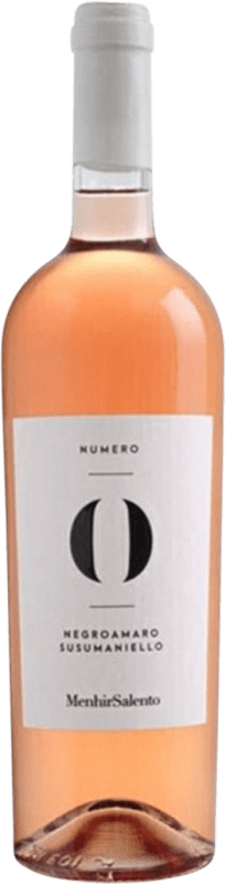 Kostenloser Versand | Roséwein MenhirSalento Numero 0 Rosato Zero I.G.T. Salento Italien Nebbiolo, Negroamaro 75 cl
