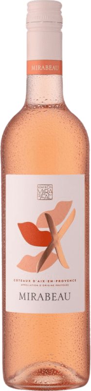 Бесплатная доставка | Розовое вино Le Mirabeau X Rosé — Розе A.O.C. Côtes de Provence Франция Syrah — Сира, Garnacha — Гренаш, Cinsault — Сансо 75 cl