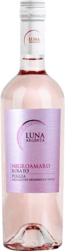 Бесплатная доставка | Розовое вино Mondo del Vino Luna Argenta Rosato I.G.T. Puglia Апулия Италия Negroamaro 75 cl
