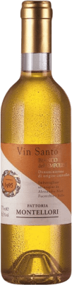 32,95 € | Fortified wine Montellori Vin Santo D.O.C. Bianco dell'Empolese Tuscany Italy Trebbiano Toscano Medium Bottle 50 cl