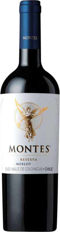 Free Shipping | Red wine Montes Reserve I.G. Valle Central Central Valley Chile Merlot, Cabernet Sauvignon 75 cl