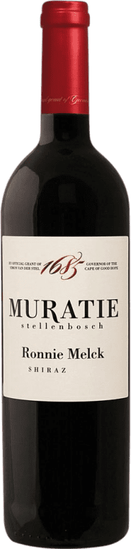 31,95 € Envio grátis | Vinho tinto Muratie Estate Ronnie Melck Shiraz I.G. Stellenbosch