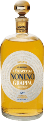 Grappa Nonino Il Prosecco Monovitigno im Barrique Gereift Glera Grappa Friulana Spezielle Flasche 2 L