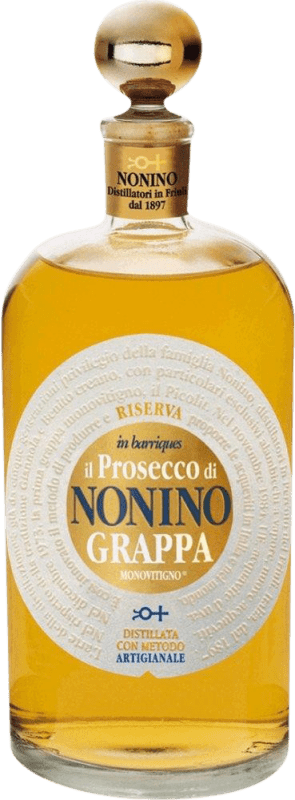 134,95 € | Grappa Nonino Barrica I.G.T. Grappa Friulana Friuli-Venezia Giulia Itália Prosecco Garrafa Especial 2 L