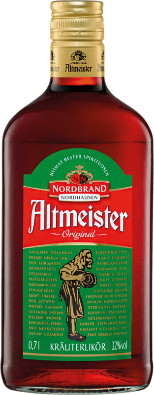 16,95 € Kostenloser Versand | Kräuterlikör Nordbrand Nordhausen Altmeister