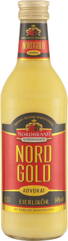 Envio grátis | Licores Nordbrand Nordhausen Advokat Eierlikör Alemanha Garrafa Terço 35 cl