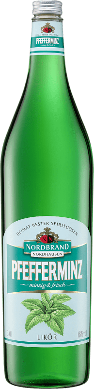 47,95 € | Liqueur aux Herbes Nordbrand Nordhausen Allemagne Bouteille Spéciale 3 L Pfefferminze — Menthe Poivrée