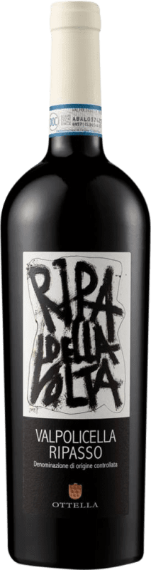 Free Shipping | Red wine Ottella Ripa della Volta D.O.C. Valpolicella Ripasso Venecia Italy Corvina 75 cl