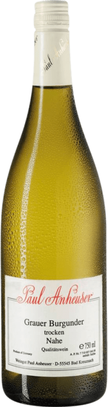 Envio grátis | Vinho branco Paul Anheuser Seco Q.b.A. Nahe Nahe Alemanha Pinot Cinza 75 cl