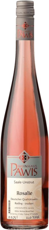 Free Shipping | Rosé wine Pawis Rosalie Saale Unstrut Germany Zweigelt 75 cl