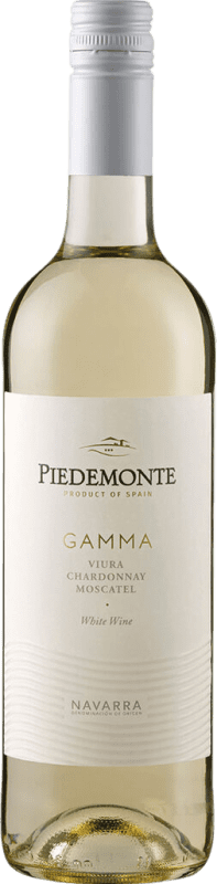 Envoi gratuit | Vin blanc Piedemonte Gamma Blanco D.O. Navarra Navarre Espagne Viura, Chardonnay, Muscat 75 cl