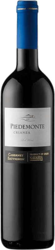 Envio grátis | Vinho tinto Piedemonte Crianza D.O. Navarra Navarra Espanha Cabernet Sauvignon 75 cl