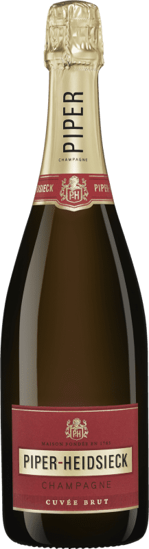 22,95 € Spedizione Gratuita | Spumante Bianco Piper-Heidsieck Brut Cuvée A.O.C. Champagne Mezza Bottiglia 37 cl