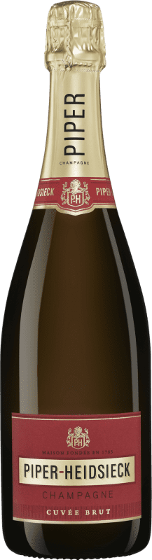 126,95 € Spedizione Gratuita | Spumante Bianco Piper-Heidsieck Brut Cuvée A.O.C. Champagne Bottiglia Magnum 1,5 L