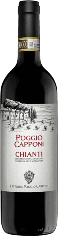 Spedizione Gratuita | Vino rosso Poggio Capponi D.O.C.G. Chianti Toscana Italia 75 cl