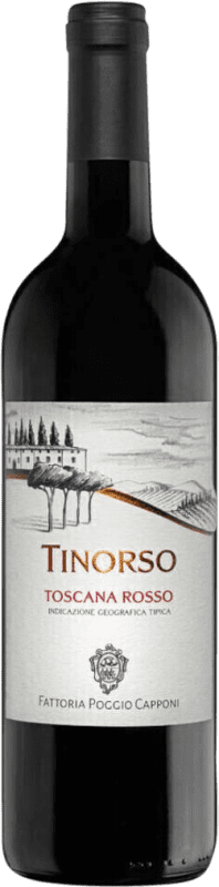 Бесплатная доставка | Красное вино Poggio Capponi Tinorso I.G.T. Toscana Тоскана Италия 75 cl