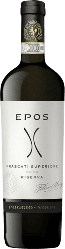 Envoi gratuit | Vin blanc Poggio Le Volpi Epos Réserve D.O.C. Frascati Lazio Italie Malvasía, Trebbiano 75 cl