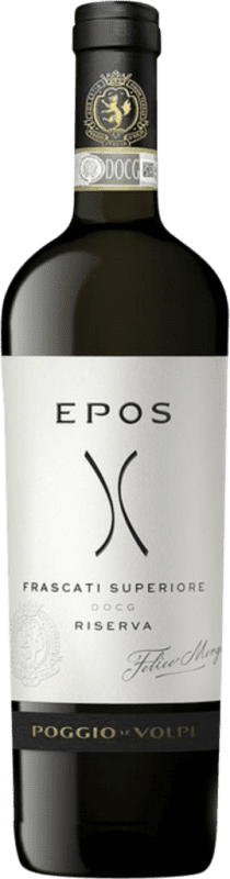 Envio grátis | Vinho branco Poggio Le Volpi Epos Reserva D.O.C.G. Frascati Superiore Lácio Itália Malvasía, Trebbiano 75 cl