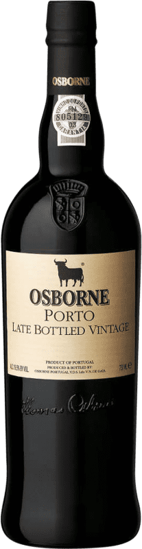 Бесплатная доставка | Крепленое вино Osborne Late Bottled Vintage I.G. Porto порто Португалия Nebbiolo, Touriga Nacional, Tinta Roriz, Tinta Cão, Tinta Barroca 75 cl