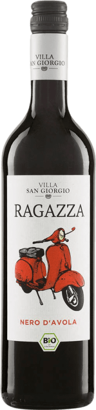 Free Shipping | Red wine Villa San Giorgio Italy Nero d'Avola 75 cl