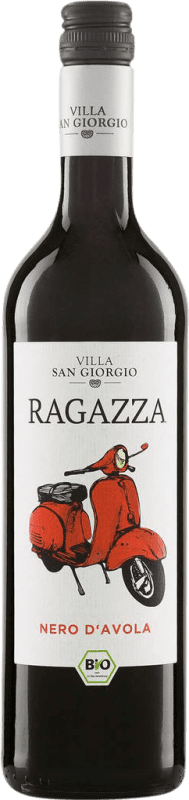 Envío gratis | Vino tinto Villa San Giorgio Ragazza Italia Nero d'Avola 75 cl