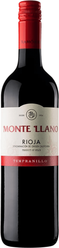 7,95 € | Vinho tinto Ramón Bilbao Monte Llano D.O.Ca. Rioja La Rioja Espanha Tempranillo 75 cl
