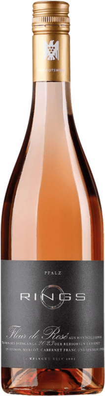 12,95 € | Espumante Rosé Rings 365 Tage Trocken — Seco Rosé Q.b.A. Pfälz Pfälz Alemanha Cabernet Sauvignon, Pinot Noir, Portugieser 75 cl