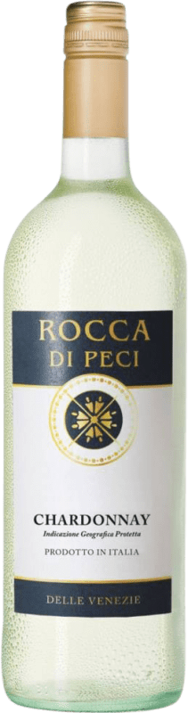 Бесплатная доставка | Белое вино Rocca di Peci I.G.T. Delle Venezie Venecia Италия Chardonnay 1 L