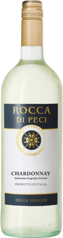 Бесплатная доставка | Белое вино Rocca di Peci I.G.T. Delle Venezie Venecia Италия Chardonnay — Шардоне 1 L
