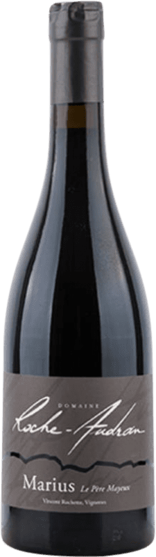 Free Shipping | Red wine Roche Audran Visan Marius le Père Mayeux Rouge A.O.C. Côtes du Rhône Villages Rhône France Grenache, Nebbiolo 75 cl