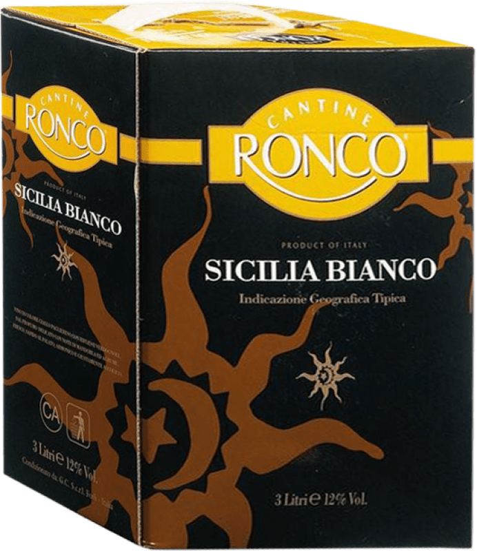 送料無料 | 白ワイン Ronco Bianco D.O.C. Sicilia シチリア島 イタリア Grecanico, Catarratto Bag in Box 3 L