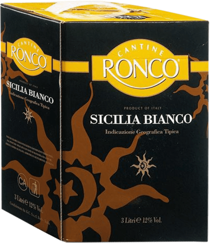 免费送货 | 白葡萄酒 Ronco D.O.C. Sicilia 西西里岛 意大利 Grecanico — 格雷卡尼科, Catarratto — 卡塔拉托 Bag in Box — 盒中袋 3 L