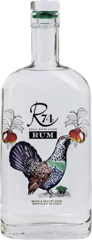 Envoi gratuit | Rhum Roner R74 White Rum Trentin Italie 70 cl