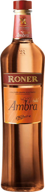 Envio grátis | Aguardente Grappa Roner Ambra la Morbida Itália 70 cl