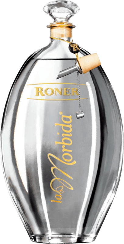 Envío gratis | Grappa Roner La Morbida Italia Botella Especial 1,5 L