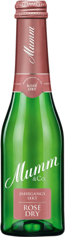 2,95 € Kostenloser Versand | Rosé Sekt Rotkäppchen Mumm Jahrgang Dry — Trocken Rosé Kleine Flasche 20 cl