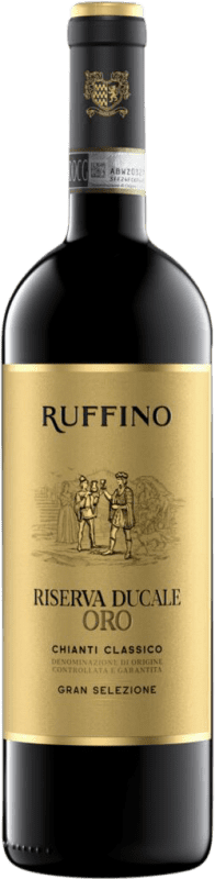 Бесплатная доставка | Красное вино Ruffino Ducale Oro Gran Selezione Резерв D.O.C.G. Chianti Classico Италия Merlot, Sangiovese, Colorino 75 cl