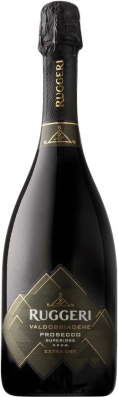免费送货 | 白起泡酒 Ruggeri Extra Dry 额外的干燥 D.O.C.G. Prosecco di Conegliano-Valdobbiadene 弗留利 - 威尼斯朱利亚 意大利 75 cl 不含酒精