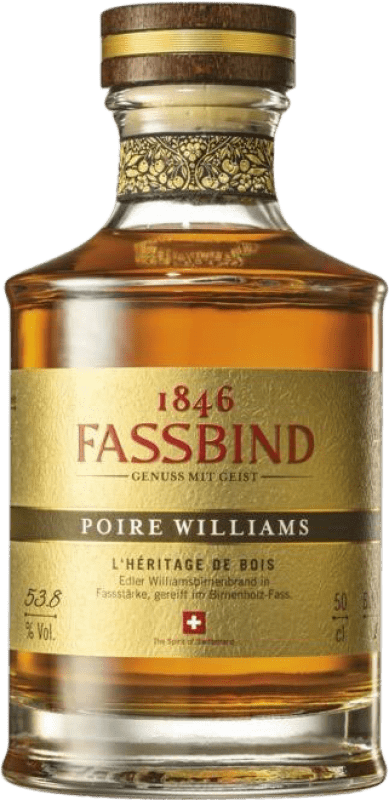 116,95 € Kostenloser Versand | Tresterbrand Orujo S. Fassbind De Bois Héritage — Traditionelles Erbe Vermächtnis Medium-Flasche 50 cl Poire Williams — Williamsbirne