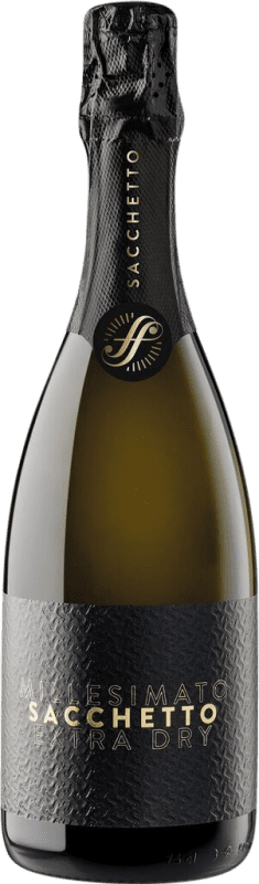 10,95 € | Blanc mousseux Sacchetto Etichetta Nera Spumante Extra Dry Extra -Sec I.G.T. Venezia Venecia Italie Chardonnay, Glera 75 cl