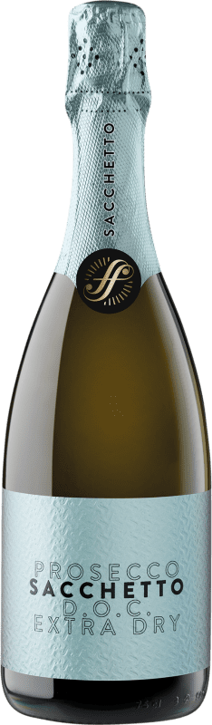Envio grátis | Espumante Branco Sacchetto Extra Dry — Extra Seco D.O.C. Prosecco Friuli-Venezia Giulia Itália Glera 75 cl