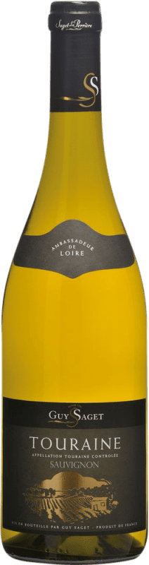 Free Shipping | White wine Saget La Perrière Guy A.O.C. Touraine Loire France Sauvignon White 75 cl