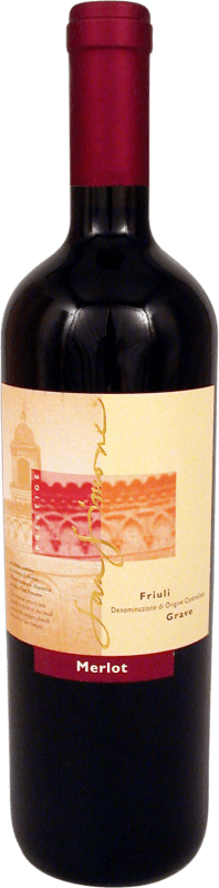 Free Shipping | Red wine San Simone di Brisotto Prestige I.G.T. Friuli-Venezia Giulia Friuli-Venezia Giulia Italy Merlot 75 cl