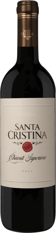 Free Shipping | Red wine Santa Cristina Superiore D.O.C.G. Chianti Italy Merlot, Sangiovese 75 cl