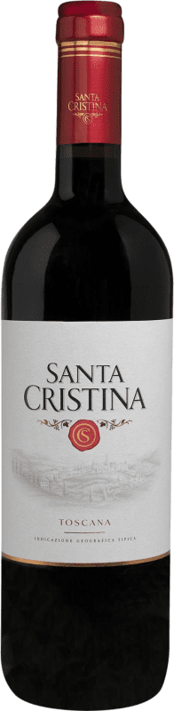 Free Shipping | Red wine Santa Cristina Rosso I.G.T. Toscana Marcas Italy Merlot, Sangiovese, Nebbiolo, Cabernet 75 cl