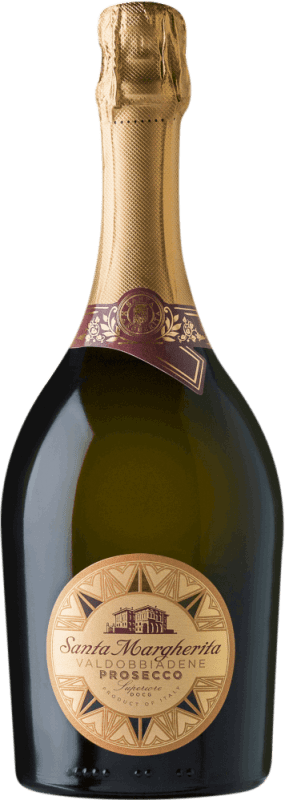 16,95 € | 白スパークリングワイン Santa Margherita Brut D.O.C.G. Prosecco di Conegliano-Valdobbiadene フリウリ - ヴェネツィアジュリア イタリア Glera 75 cl