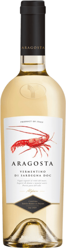 11,95 € Spedizione Gratuita | Vino Bianco Santa Maria di Palma Aragosta D.O.C. Vermentino di Sardegna