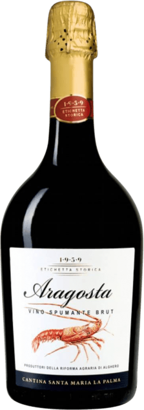 送料無料 | 白のスパークリングワイン Santa Maria di Palma Aragosta Brut — ブリュット Cerdeña イタリア Vermentino — ヴェルメンティーノ 75 cl